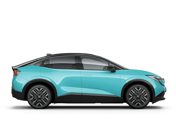Groene elektrische auto aan het opladen